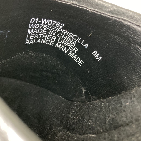 White Mountain Black Studded Leather Priscilla Mid Heel Clog - Picture 8 of 10